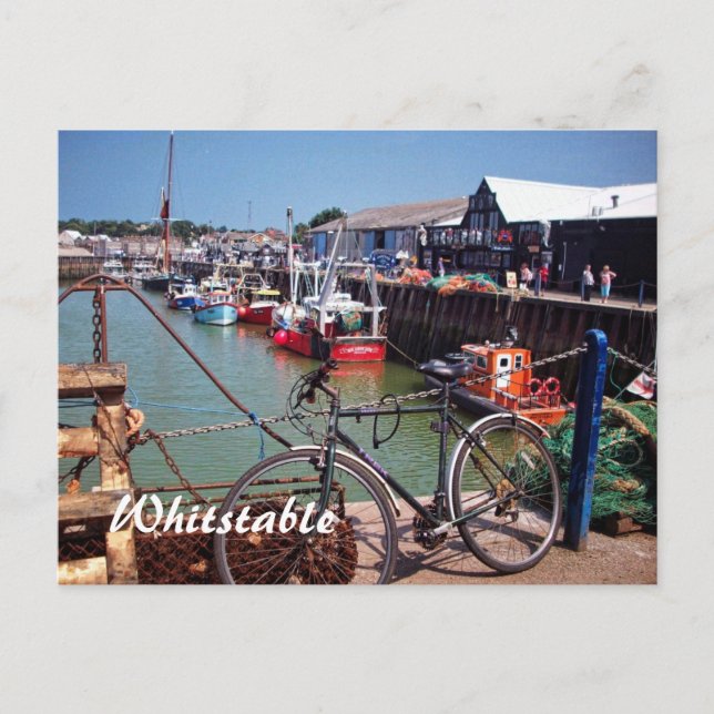 Gone Fishing Picturesque Whitstable Kent Vereinigt Postkarte (Vorderseite)