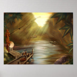 Gone Fishing Poster