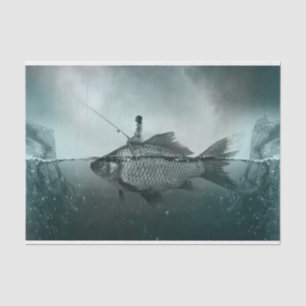 Gone Fishing Seidenpapier