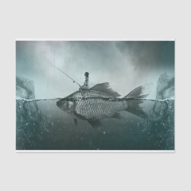 Gone Fishing Seidenpapier (Vorderseite)