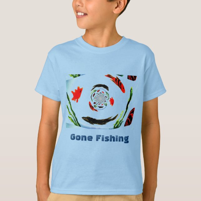 "Gone Fishing" T-Shirt (Vorderseite)
