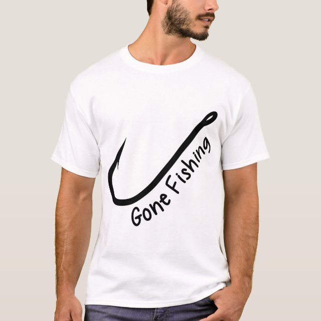 Gone Fishing T-Shirt: Entspannen Sie sich T-Shirt (Vorderseite)