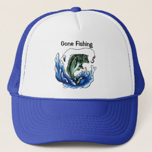 Gone Fishing Trucker Hat Truckerkappe