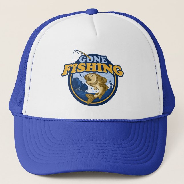 Gone Fishing Truckerkappe (Vorderseite)