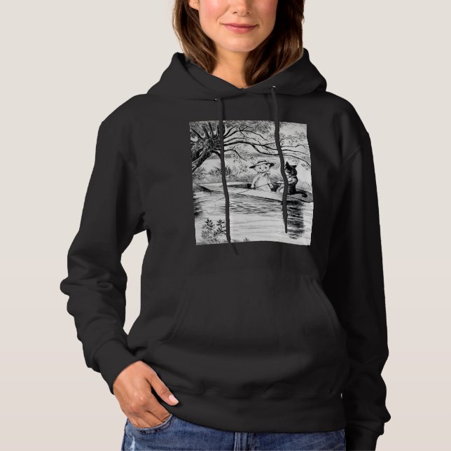 Gone Fishing with Lover, Louis Wain Hoodie (Vorderseite)