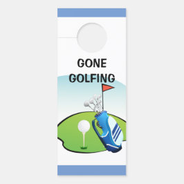 Gone Golfing Cartoon Türanhänger