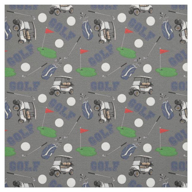Gone Golfing on Dim Gray Stoff (Muster)