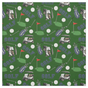 Gone Golfing on Hunter Green Stoff