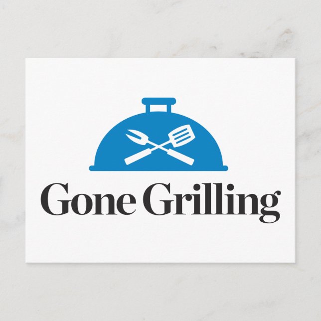 Gone Grilling Postkarte (Vorderseite)