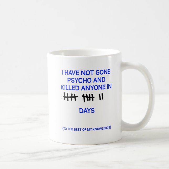 Gone Psycho Funny Mug Kaffeetasse (Rechts)