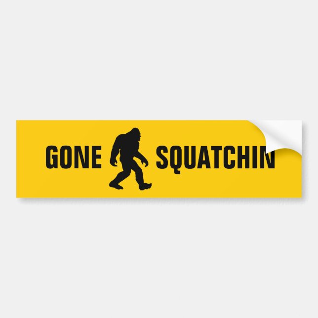 Gone Squatchin Autoaufkleber (Vorne)