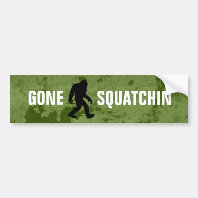 Gone Squatchin Autoaufkleber (Vorne)
