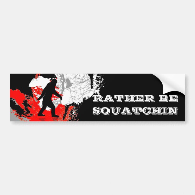 Gone Squatchin Autoaufkleber (Vorne)