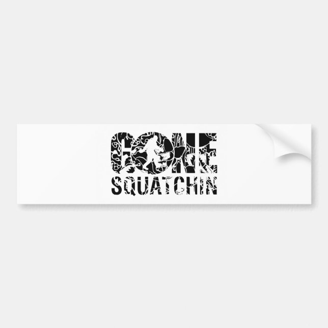 Gone Squatchin Autoaufkleber (Vorne)