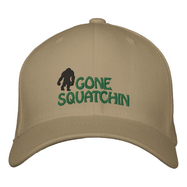 Gone Squatchin bestickte Cap Baseballkappe (Vorderseite)