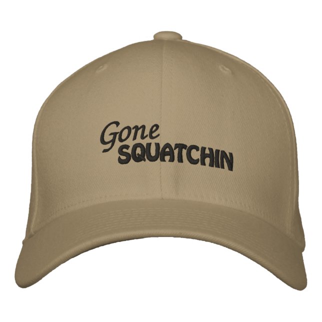 Gone Squatchin Bestickte Kappe (Vorderseite)