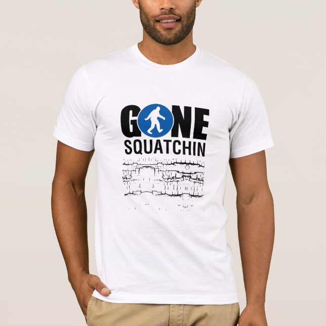 Gone Squatchin Blue T-Shirt (Vorderseite)