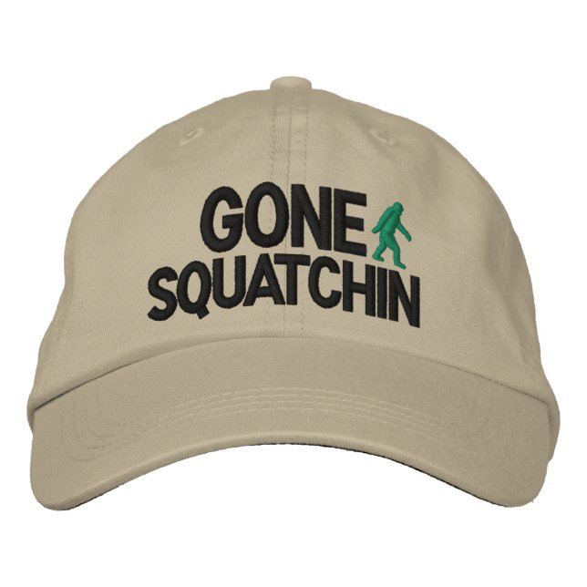 Gone Squatchin Deluxe Version Bestickte Kappe (Vorderseite)