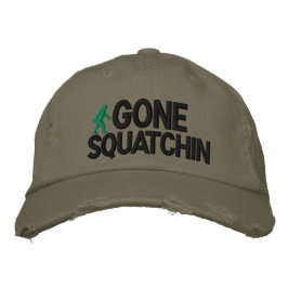 Gone Squatchin Deluxe Version Bestickte Kappe