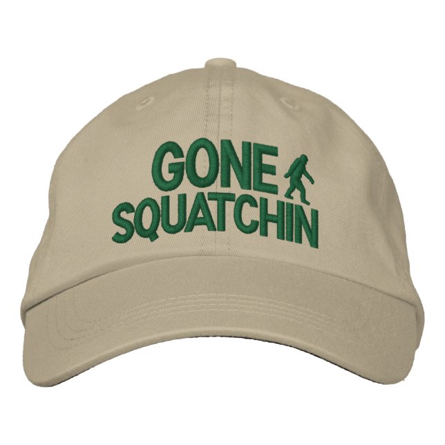 Gone Squatchin Deluxe Version Bestickte Kappe (Vorderseite)