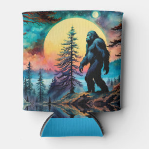 Gone Squatchin' farbenfroher Sasquatch Moon Dosenkühler