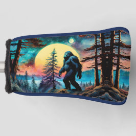 Gone Squatchin' farbenfroher Sasquatch Moon Golf Headcover