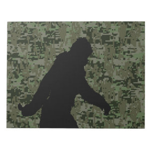 Gone Squatchin For on Olive Digital Camouflage Notizblock