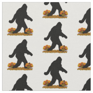 Gone Squatchin für den Erntedank Türkei Stoff
