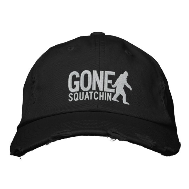 GONE SQUATCHIN GROSSE bestickte Kappe (Vorderseite)