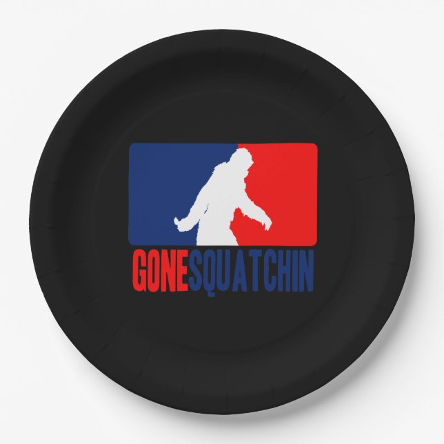 Gone Squatchin League Pappteller (Vorderseite)