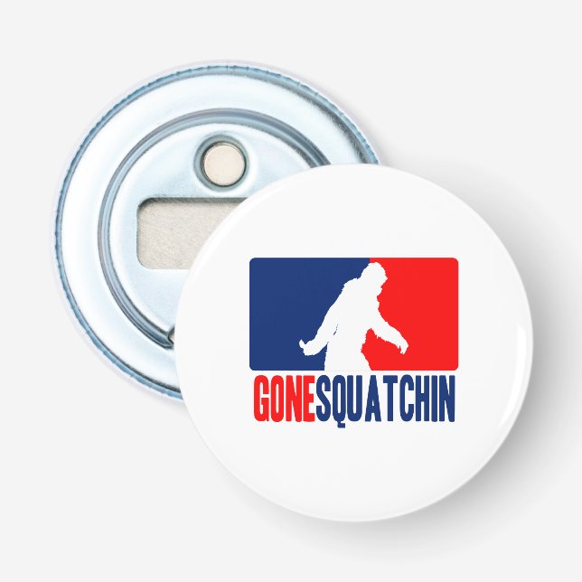 Gone Squatchin League Style Flaschenöffner (Vorderseite)