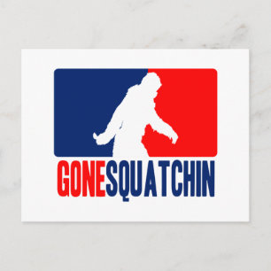 Gone Squatchin League Style Postkarte