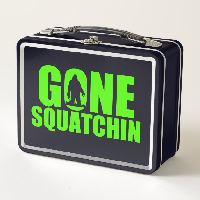Gone Squatchin Metall Brotdose (Vorderseite)