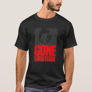 Gone Squatchin Nerd Geek Graphic T-Shirt