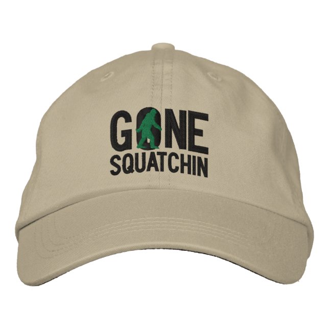 GONE SQUATCHIN O bestickte Kappe (Vorderseite)