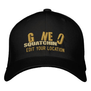 GONE SQUATCHIN Personalisieren Sie die Position Ca Bestickte Baseballkappe