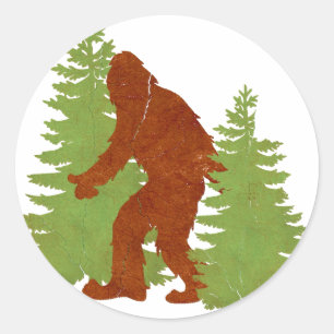 Gone Squatchin Runder Aufkleber