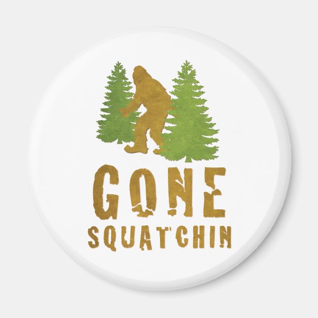 Gone Squatchin (Vintag) Magnet (Vorne)