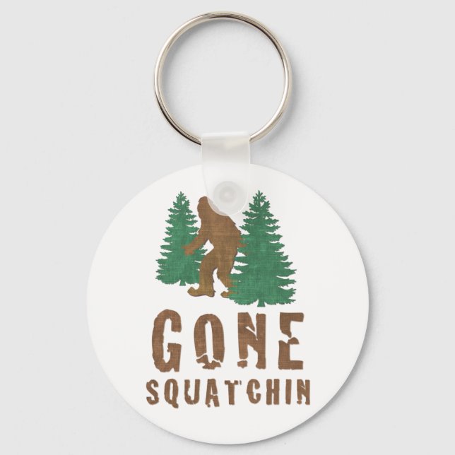 Gone Squatchin (Vintage) Schlüsselanhänger (Vorderseite)