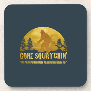 Gone Squatchin' (Vintager Sonnenuntergang) Untersetzer