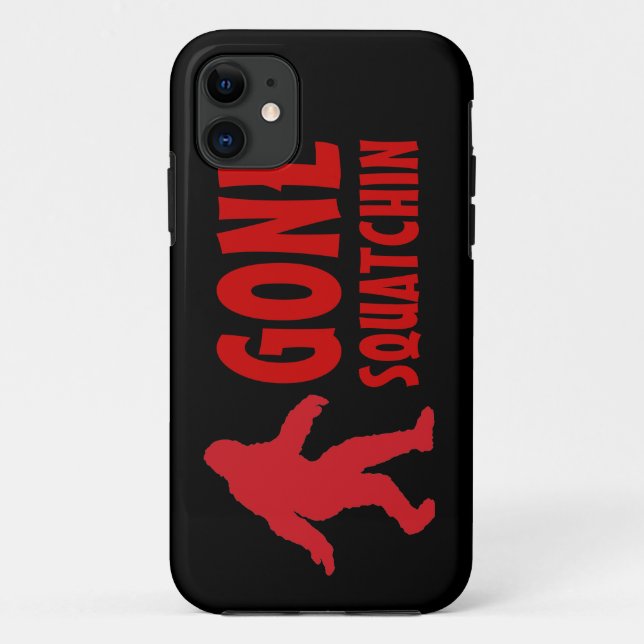 Gone squatching bigfoot rouge noir iphone 5 coque (Dos)