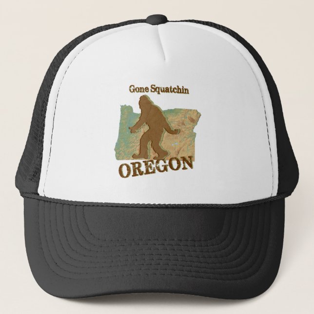Gone Squatchon Oregon Truckerkappe (Vorderseite)