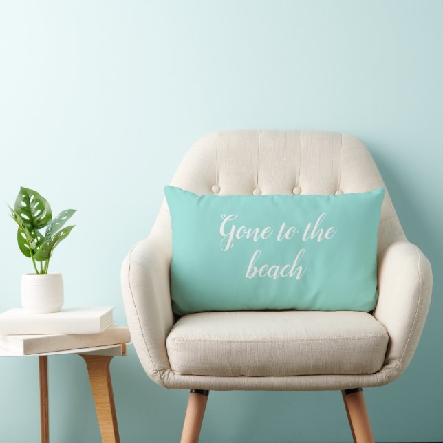 Gone to Beach Coastal Throw Kissen (Stuhl )