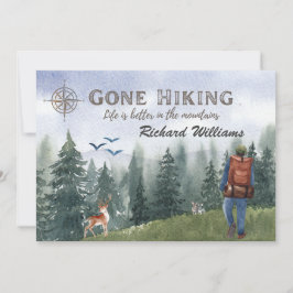 Gone Wandern ist besser Mountainbike Wandern Hirsc Einladung