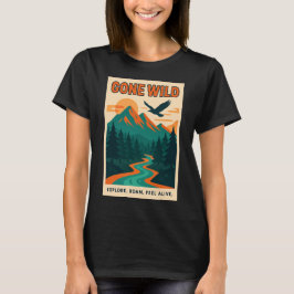 Gone Wild | Retro Mountain Adventure T-Shirt