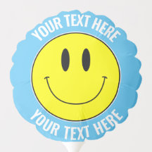 Faites, créez votre propre ballon Smilie Blue Part