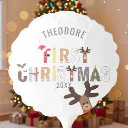 Gonflable Premier ballon de Noël Reindeer Baby