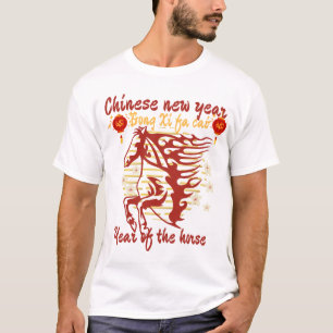 Gong Xi fa Cai Jahr des Pferdes chinesisches Neuja T-Shirt
