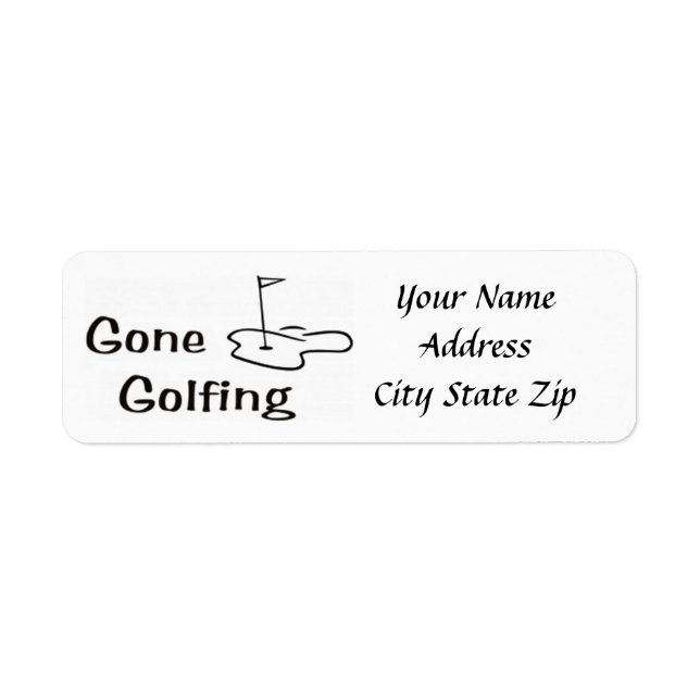 **GONGOLFING** NIEDLICHE ADRESSE-ETIKETTEN (Vorne)
