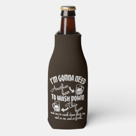 Gonna braucht noch eine Biertypografie Personalisi Flaschenkühler